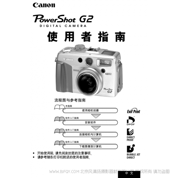 佳能 PowerShot G2 數(shù)碼相機(jī)使用者指南 (PowerShot G2 Camera User Guide)  博秀 G2 說明書下載 使用手冊 pdf 免費(fèi) 操作指南 如何使用 快速上手 