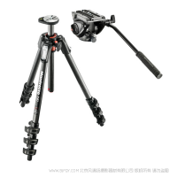 曼富圖 (Manfrotto) MT190CXPRO4 碳纖維四節三腳架+云臺 MVH500AH 液壓阻尼 照相機三腳架 套裝