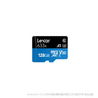 雷克沙 LSDMI128BBCN633N Lexar® High-Performance 633x microSDHC™/microSDXC™ UHS-I 存儲(chǔ)卡 128G 128GB 讀100MB/s 寫45MB/s