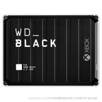 西部數據  WDBA6U0010BBK-WESN WD_BLACK P10 Game Drive for Xbox One™ 1TB 游戲機用硬盤