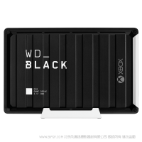 西數 西部數據 WDBA5E0120HBK-SESN WD_BLACK D10 Game Drive for Xbox One™ 12T 定制版 3.5英寸 