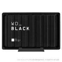 西數 西部數據 WDBA3P0080HBK-SESN WD_BLACK D10 Game Drive 3.5英寸 8TB Xbox 游戲機 硬盤