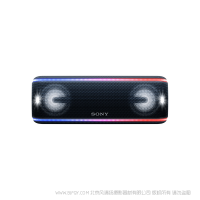 索尼 sony SRS-XB41 防水重低音無線揚聲器 黑色 LIVE SOUND現(xiàn)場音效 / 酷炫燈光 Party booster / 揚聲單元尺寸：約 58mm / 隨機配件：交流電源適配器 / 保修卡 / 電池續(xù)航：約 24H / 為手機充電：有