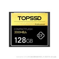 天碩(TOPSSD) 200MB/s CF卡_128GB [禮盒裝] 寫入180mb cf 一代存儲卡,適用于 尼康D5