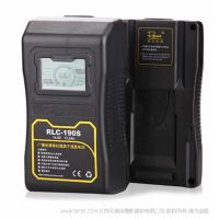 影宸 Rolux RLC-190S V口電池 適用單反相機攝像機監視器led燈供電系統供電鋰電池 適用于索尼V口 含LCD顯示屏