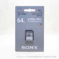 索尼 Sony SF-E64/T1 CN SD存儲卡-E系列 約270MB/s讀取速度，約70MB/s*1的快速寫入性能，IP57防護等級，堅固耐用。內存卡 閃存卡 SFE64G SD卡