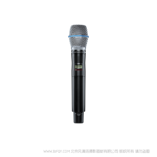 Shure 舒爾 AD2/B87A 手持式無線話筒發(fā)射機 音頻質(zhì)量和射頻性能，外加寬調(diào)諧、高密度模式和加密功能