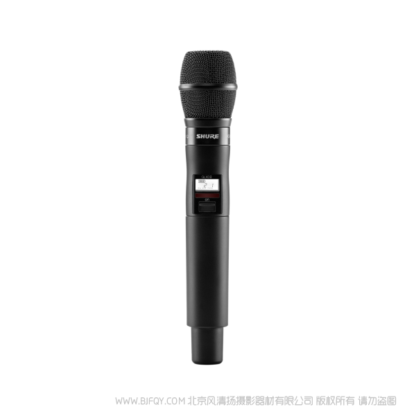 Shure 舒爾 QLXD2/KSM9 KSM9話筒配備QLXD2手持式發射機 QLX-D™數字無線系統之手持式無線發射機。 