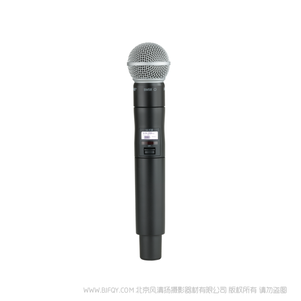 Shure ULXD2/SM58  SM58話筒配備ULXD2手持式發射機 ULX-D數字無線系統之SM58A手持式無線發射機。