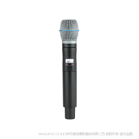 Shure 舒爾 ULXD2/B87A Beta87A話筒配備ULXD2手持式發射機 ULX-D數字無線系統之BETA87A手持式無線發射機。 