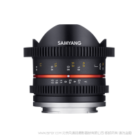 森養(yǎng) SAMYANG 8mm T3.1 Cine UMC Fish-Eye Cine Lens 電影鏡頭 魚眼鏡頭 本鏡片可與Canon-M, Sony-E, MFT, Samsung NX, Fujifilm-X等五款相機搭配使用。 三洋 三陽