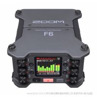 Zoom F6 現(xiàn)場記錄儀 錄音筆 XLR錄音   32 位浮點記錄和一對 AD 轉換器的專業(yè)現(xiàn)場錄音機