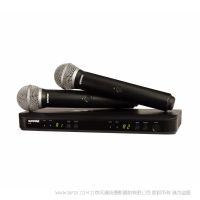 Shure 舒爾 BLX288/PG58 具有兩個PG58手持發射器的無線雙人聲系統 無線手持一拖二麥克風