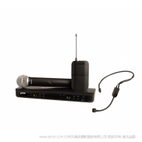 Shure 舒爾 BLX1288/PGA31 帶有PG58手持式發射機和PGA31頭戴式話筒的無線組合系統  