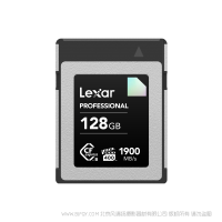 雷克沙 Lexar® LCXEXDM128GRNENG Professional CFexpress™ Type B 存儲卡 DIAMOND 系列 CEB128G 1900mb 1700mb