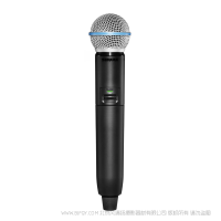 Shure 舒爾 GLXD2+/B58 數(shù)字無線雙頻段手持式發(fā)射機(jī)（采用BETA®58A人聲話筒）