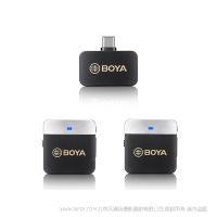 BOYA 博雅 BY-M1V4 2.4GHz雙通道無線麥克風系統  USB-C 一拖二